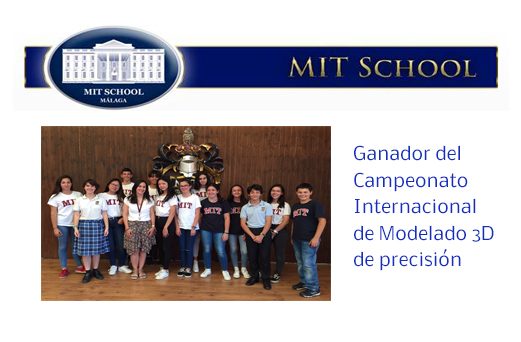 Colegio MIT School. Ganador del Campeonato Internacional de Modelado 3D de precisión