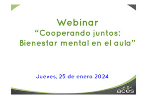 Webinar. Cooperando juntos: Bienestar mental en el aula
