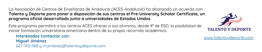 2026 Banner - Talento y deporte Banner Talento y Deporte