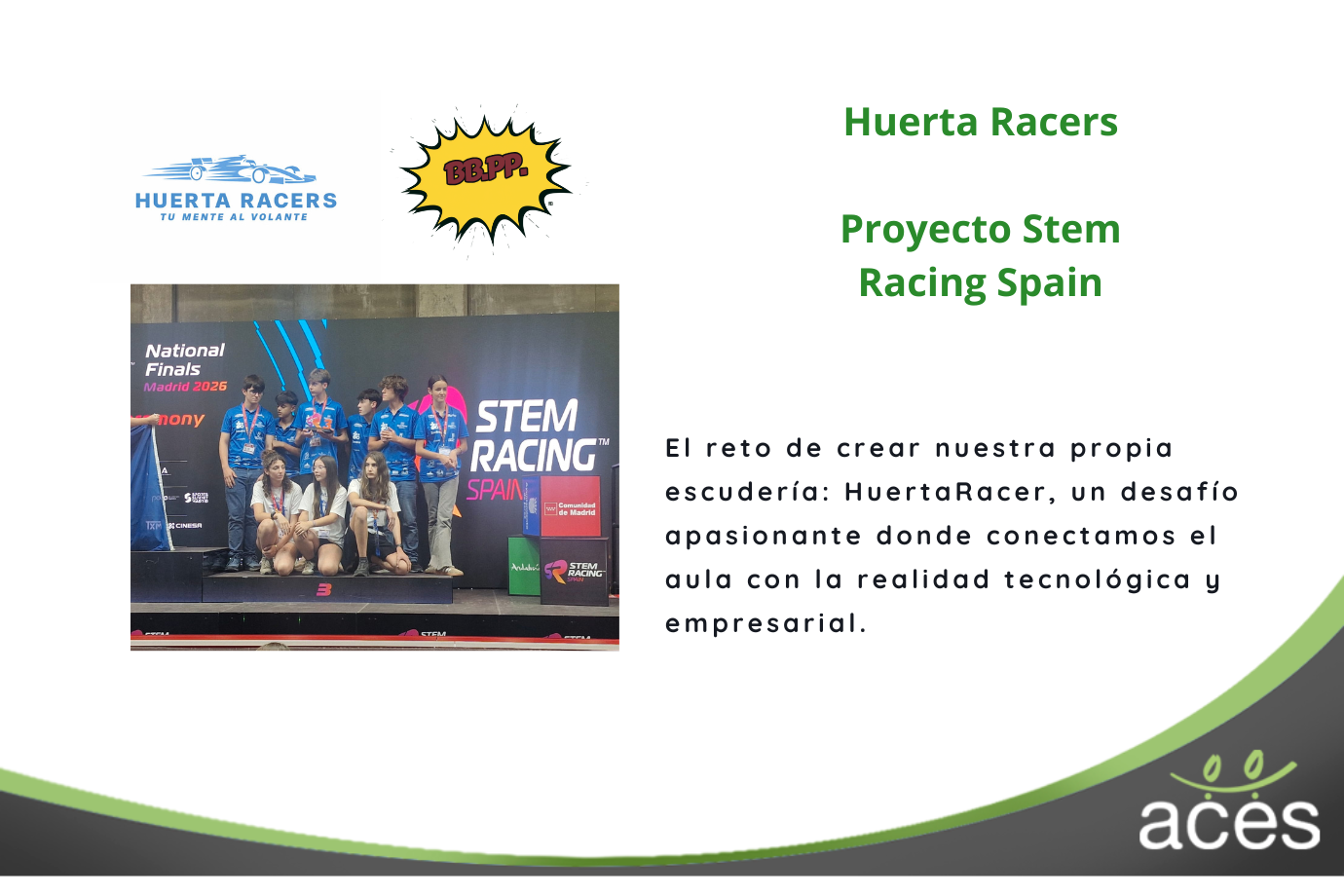 BBPP – STEM Racing – Colegio Huerta Santa Ana