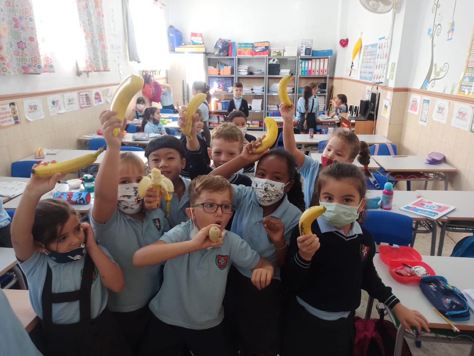 Colegio Lope de Vega de Málaga en apoyo a Canarias