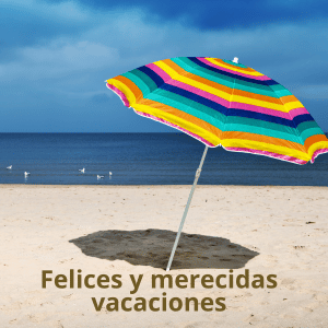 vacaciones playa Sombrilla playa.