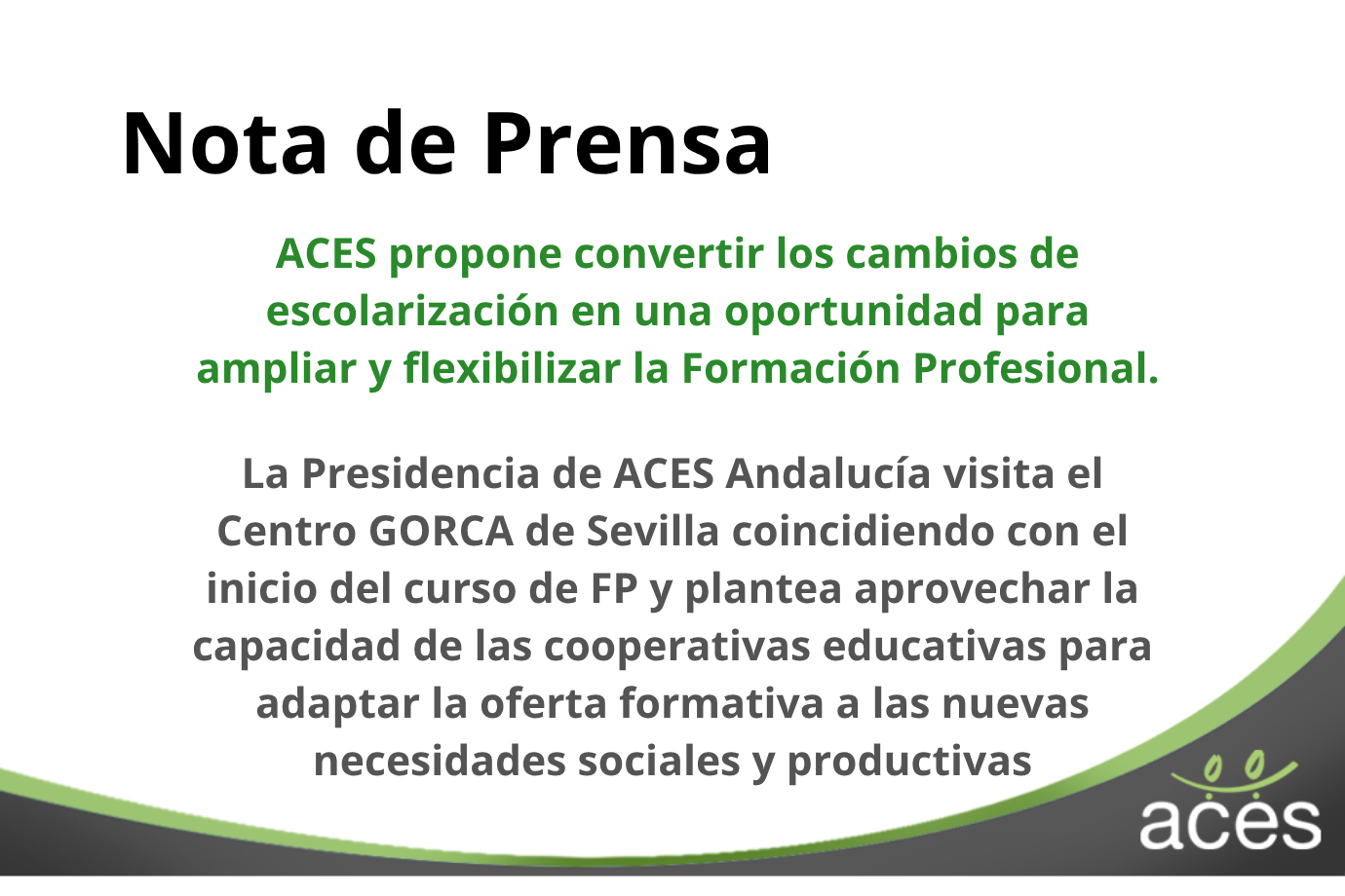 NP – Inicio de curso escolar en educación secundaria, bachillerato y formación profesional.